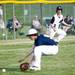 Pioneer junior Luke Furlong watches a Saline pitches scoops up a ball during a double header on Monday, May 20. Daniel Brenner I AnnArbor.com